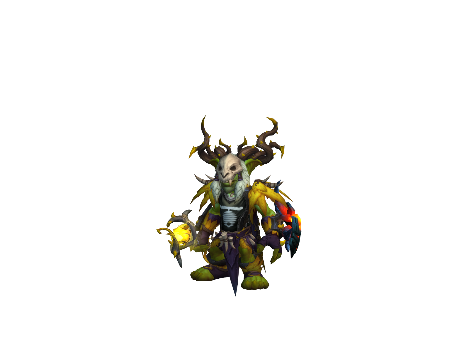 Bakedsham 3D character render