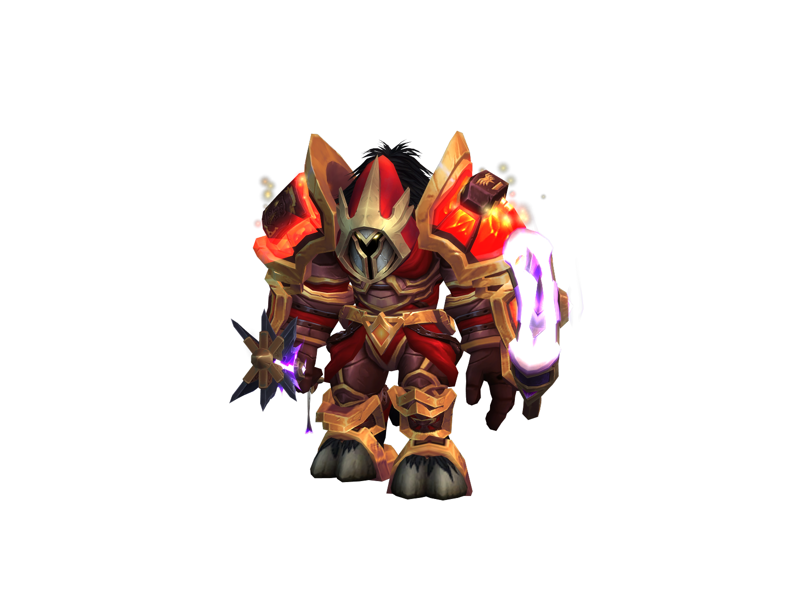Reverses 3D character render