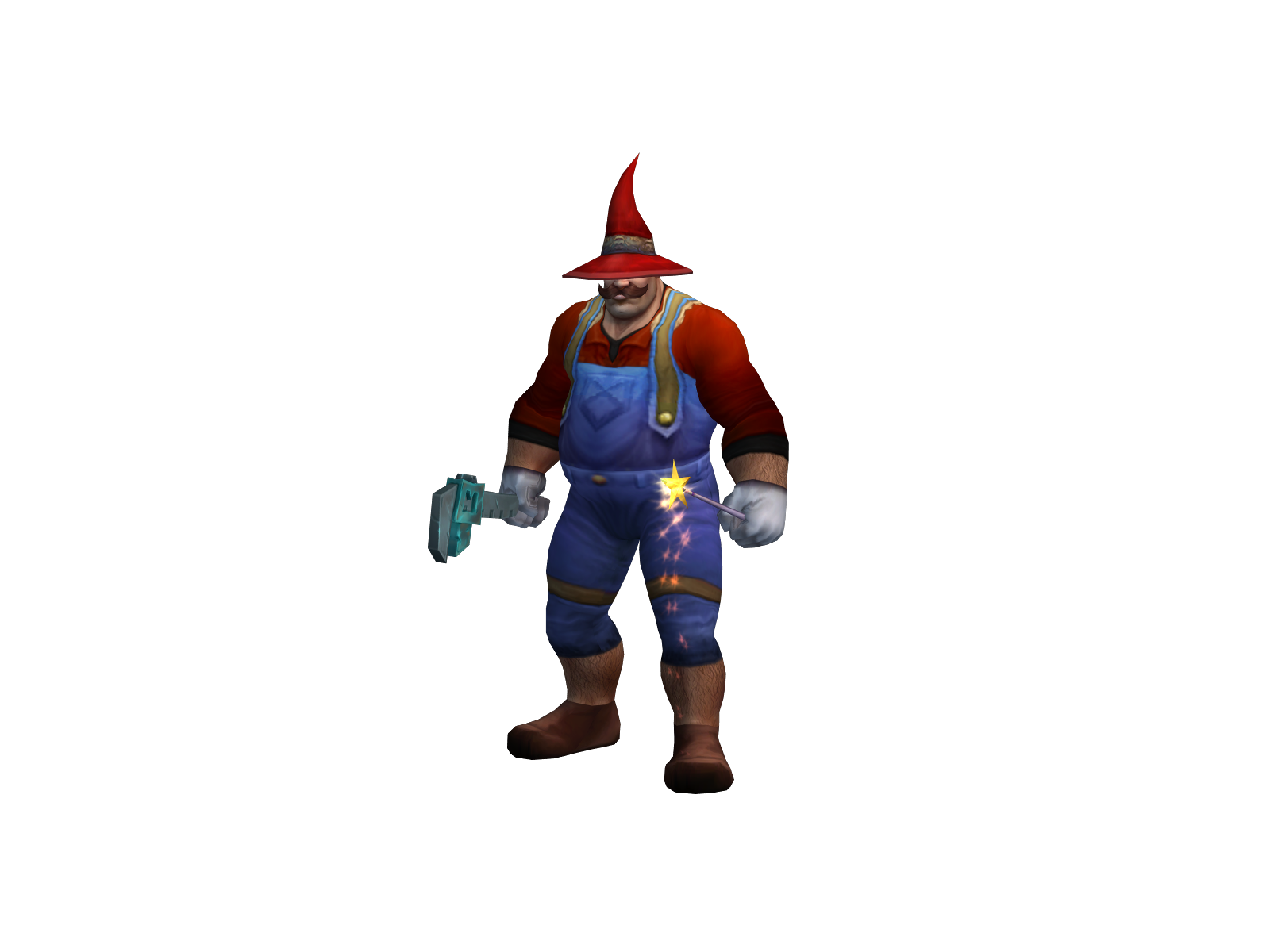 Mario 3D character render