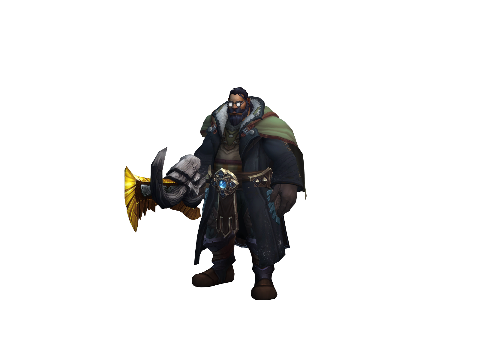 Melborn 3D character render
