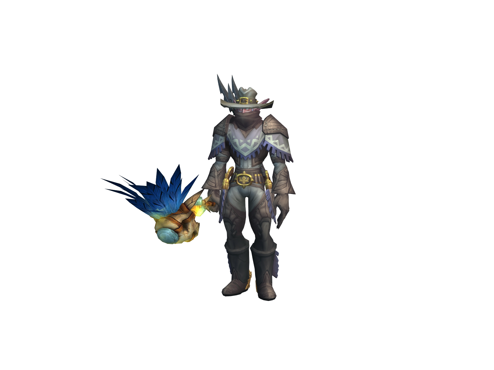 Bubblefish 3D character render