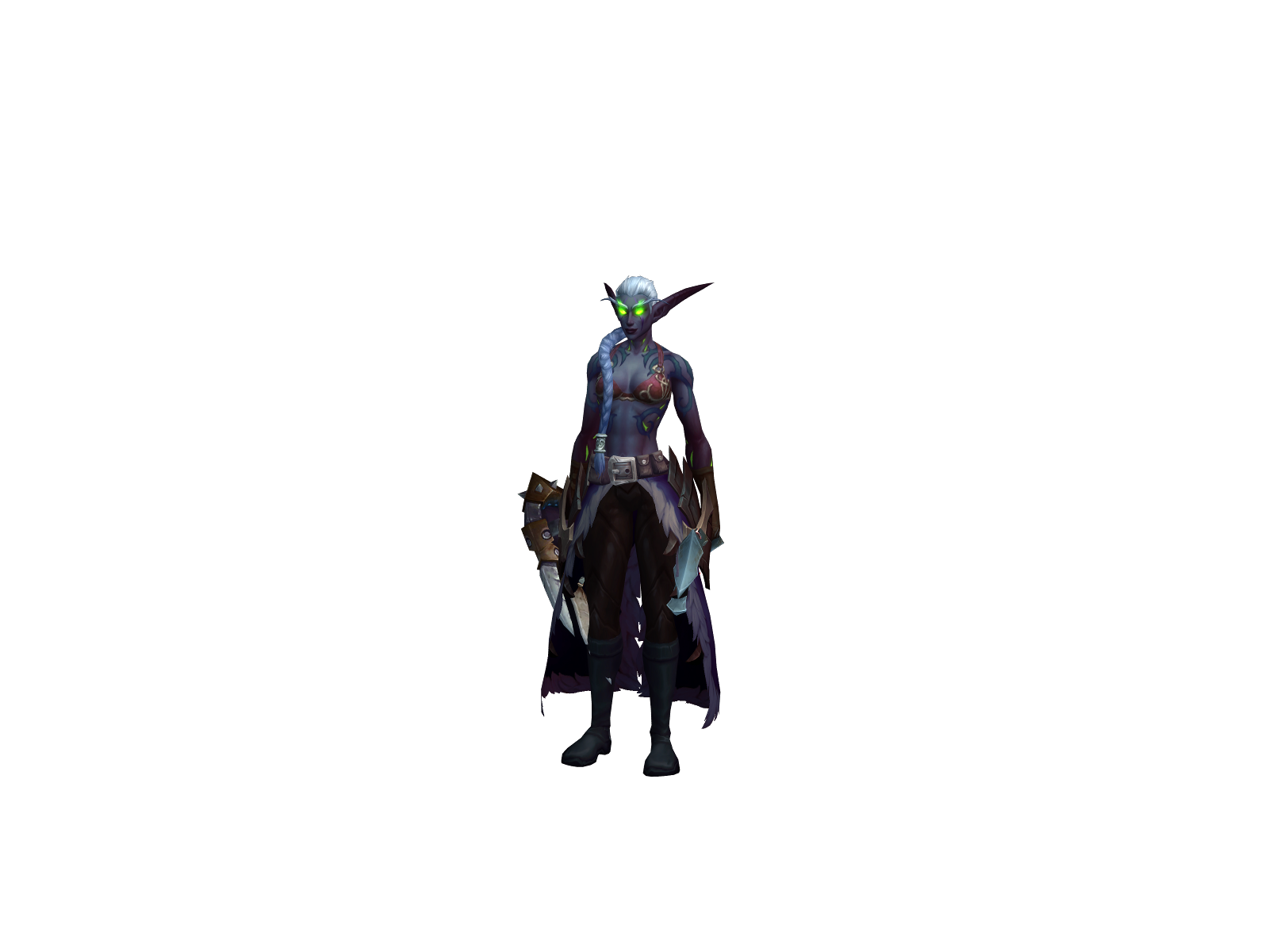 Tachelia 3D character render