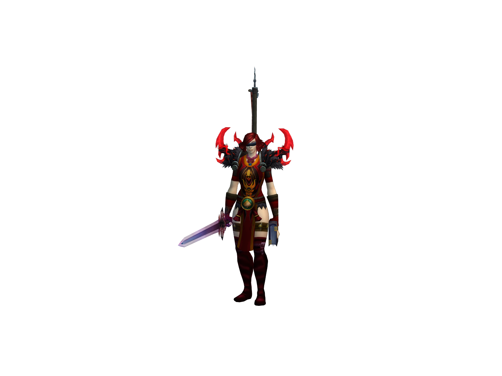 Blind 3D character render