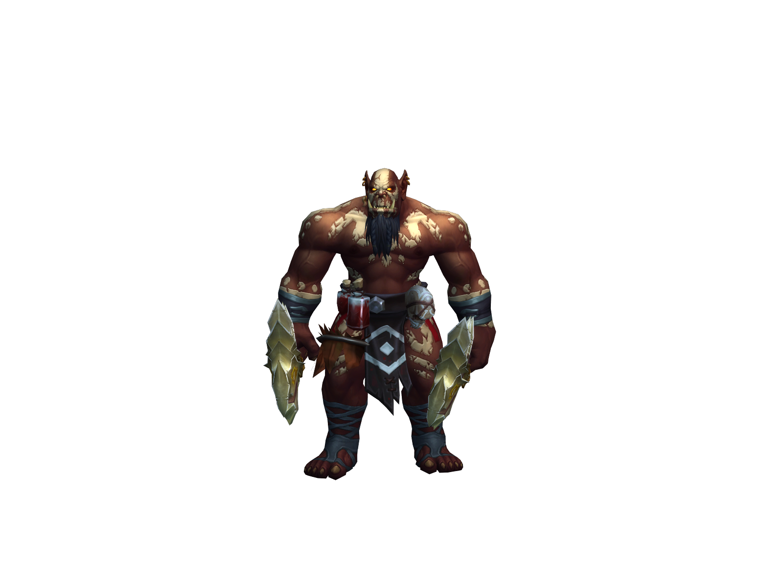 Gronnthrash 3D character render