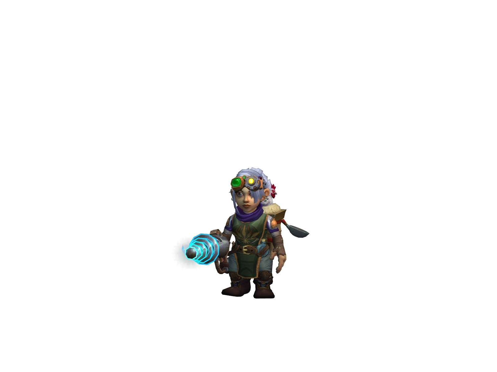 Chalkclock 3D character render