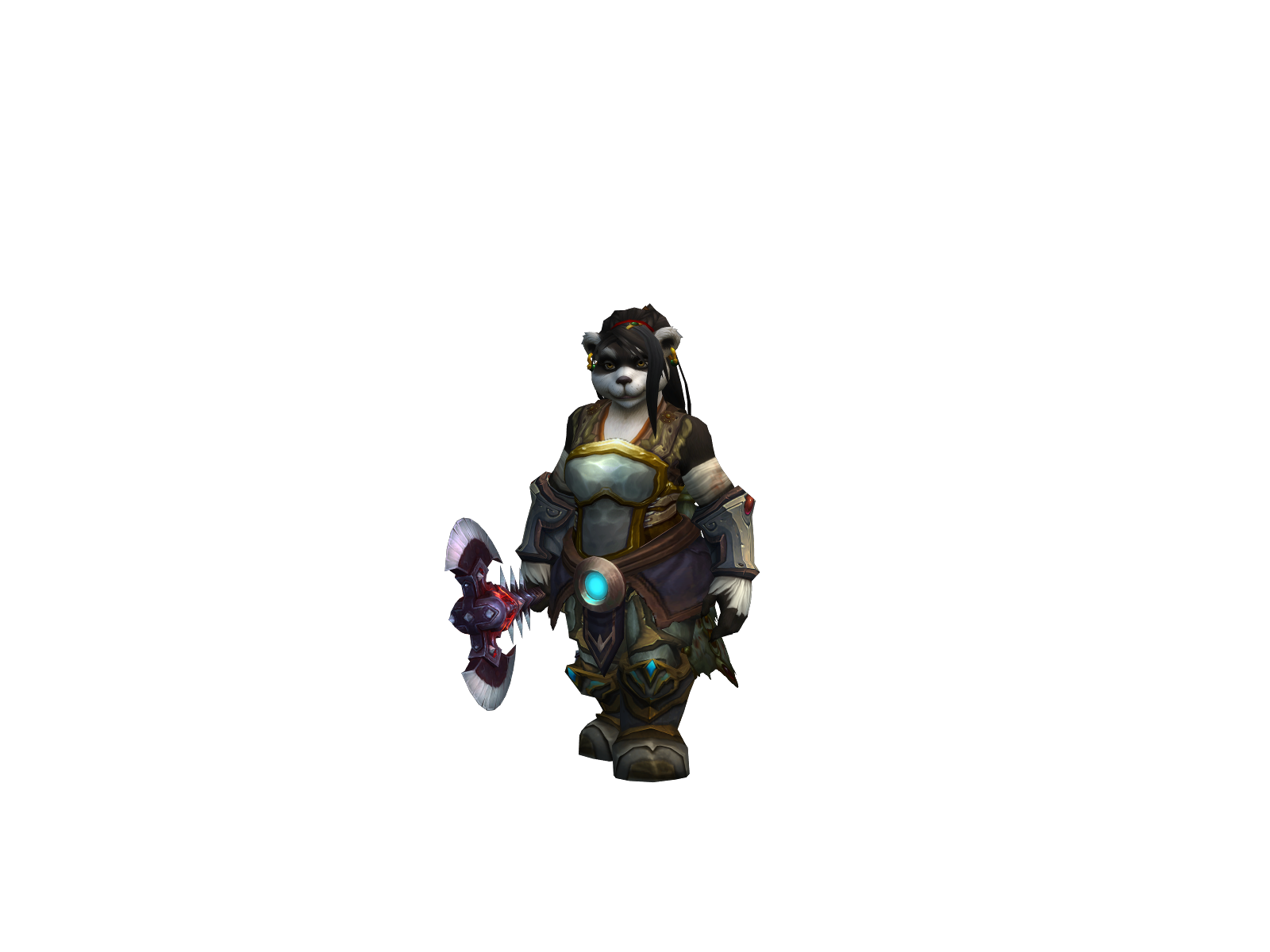 Pawadin 3D character render