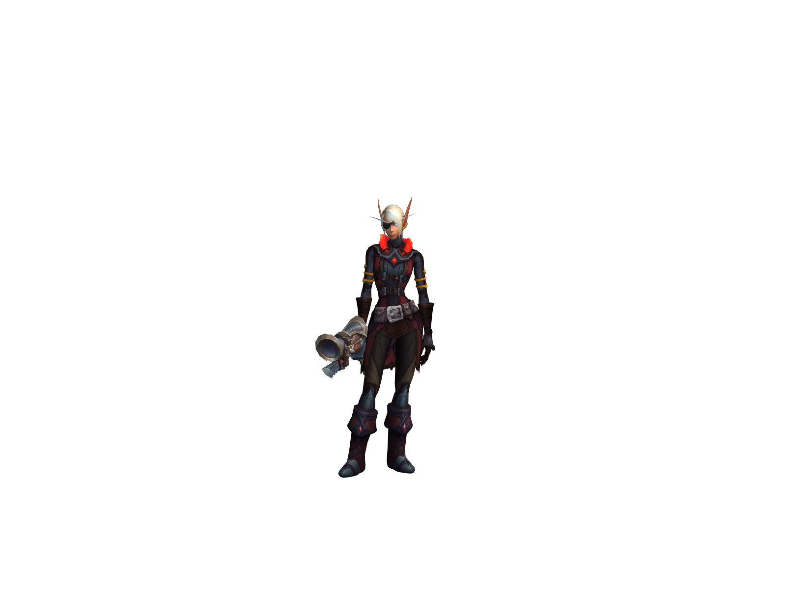 Zariphine 3D character render