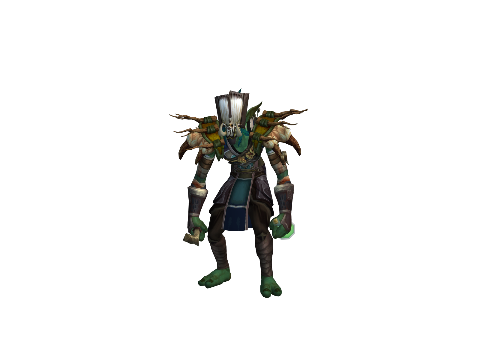 Zulfang 3D character render