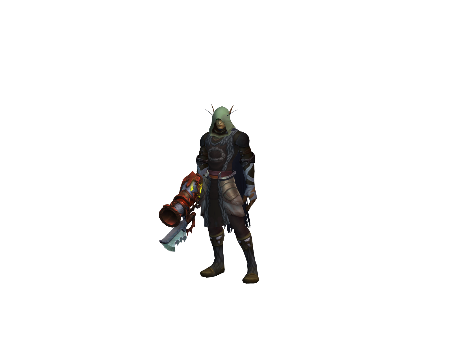 Shrugg 3D character render