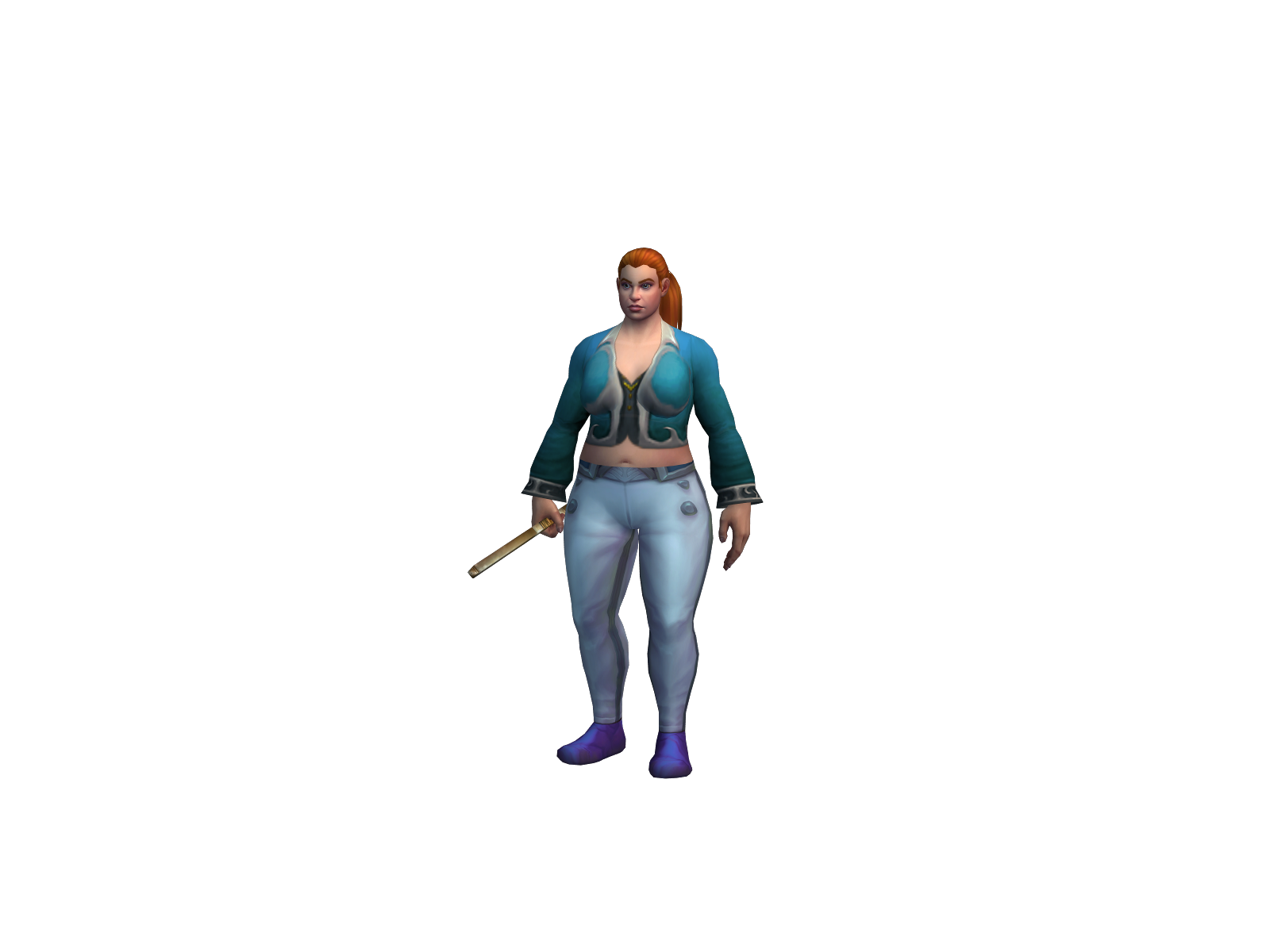 Pinkocean 3D character render