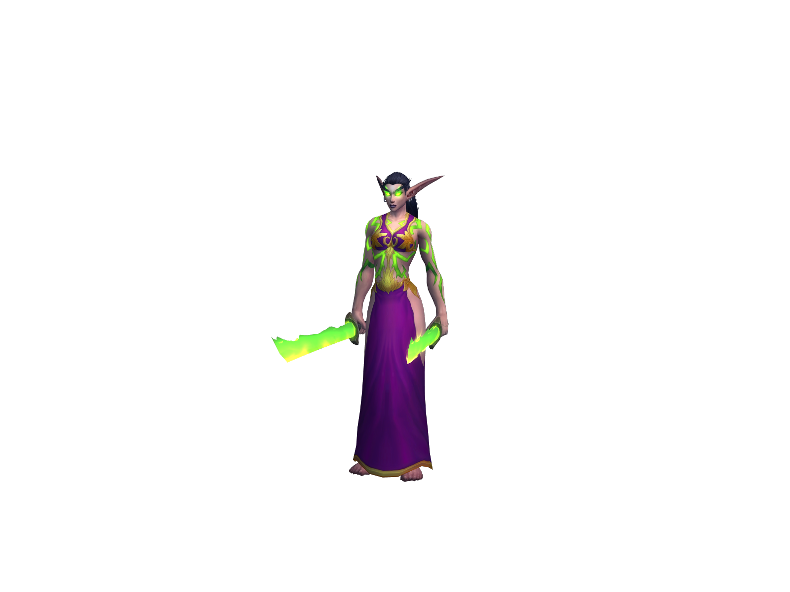 Selendis 3D character render