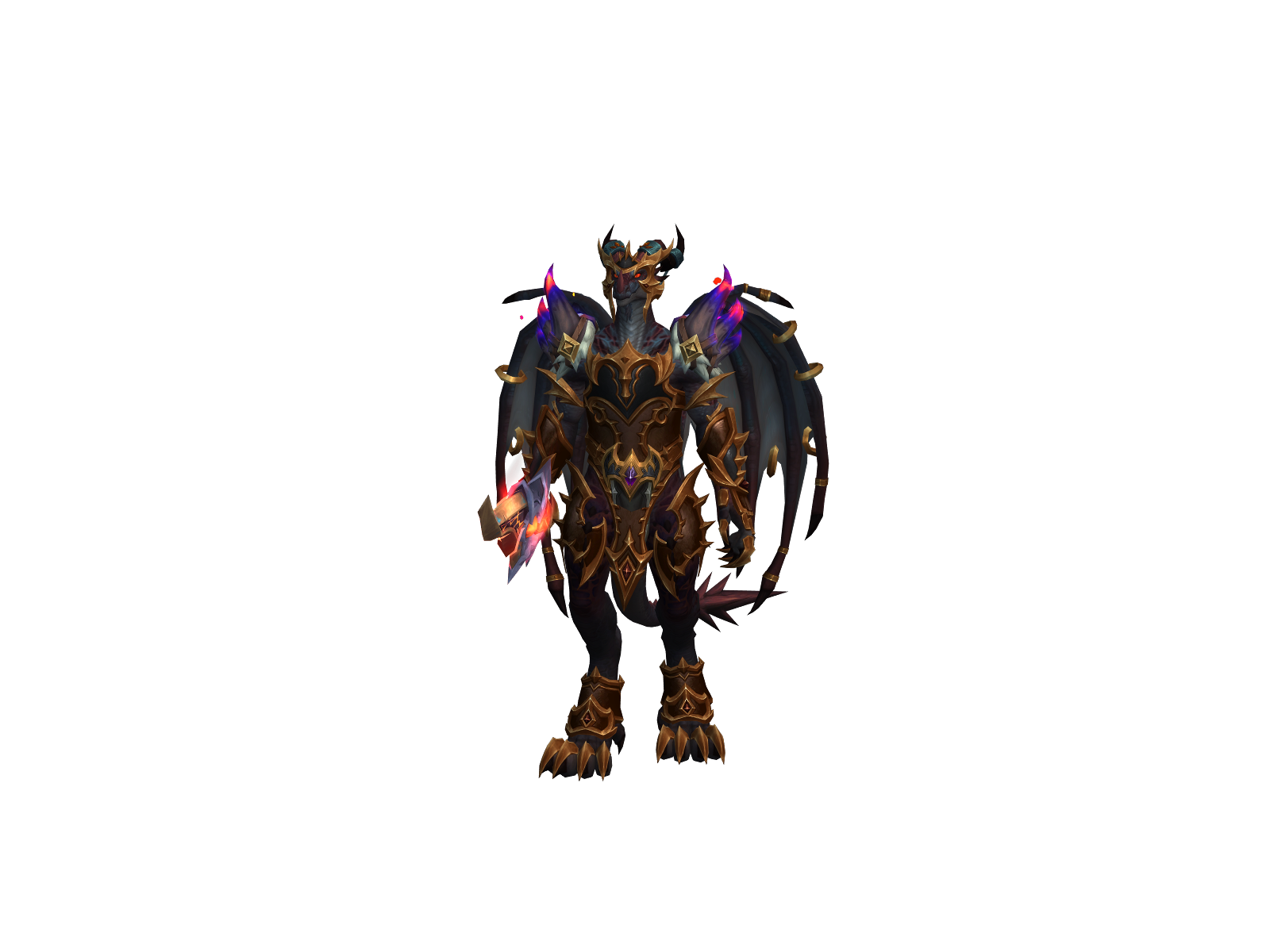 Awfuldragon 3D character render