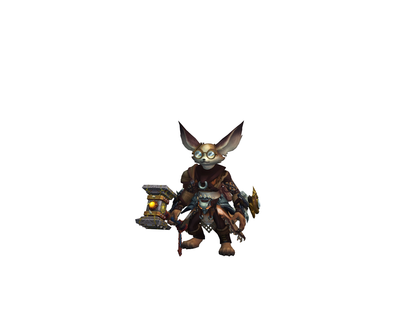 Pupset 3D character render