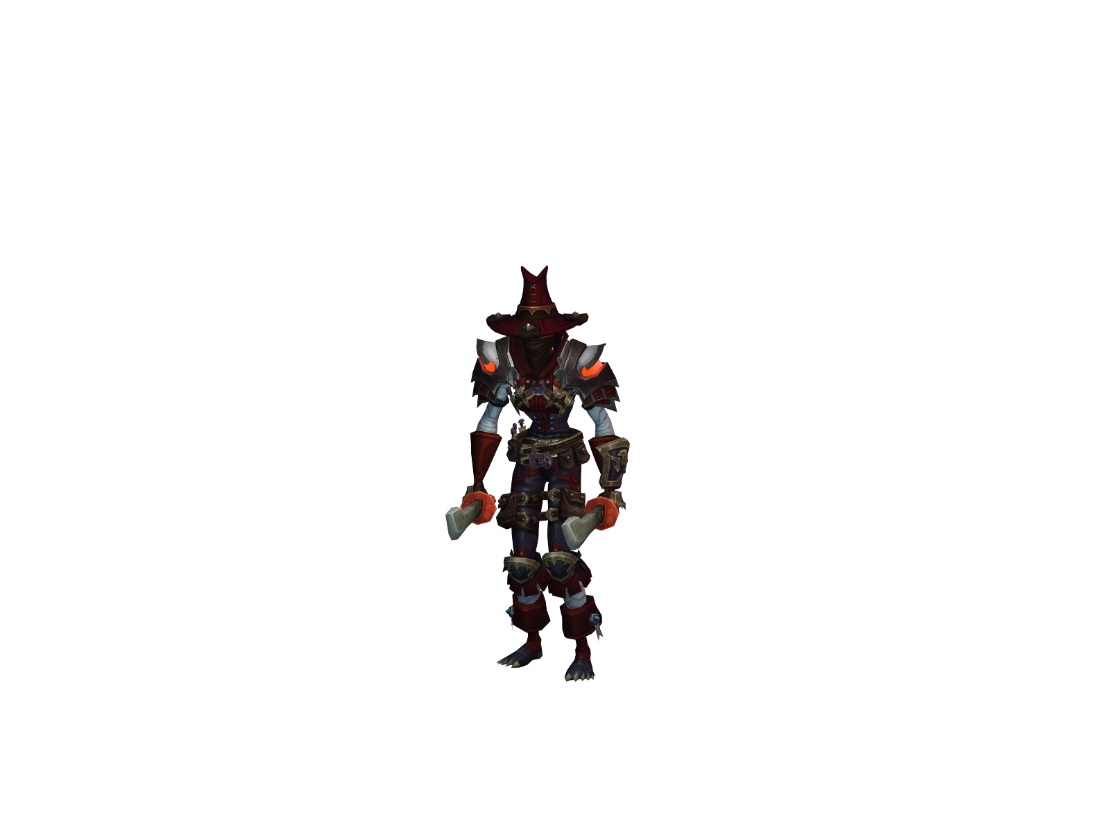 Hallowflame 3D character render