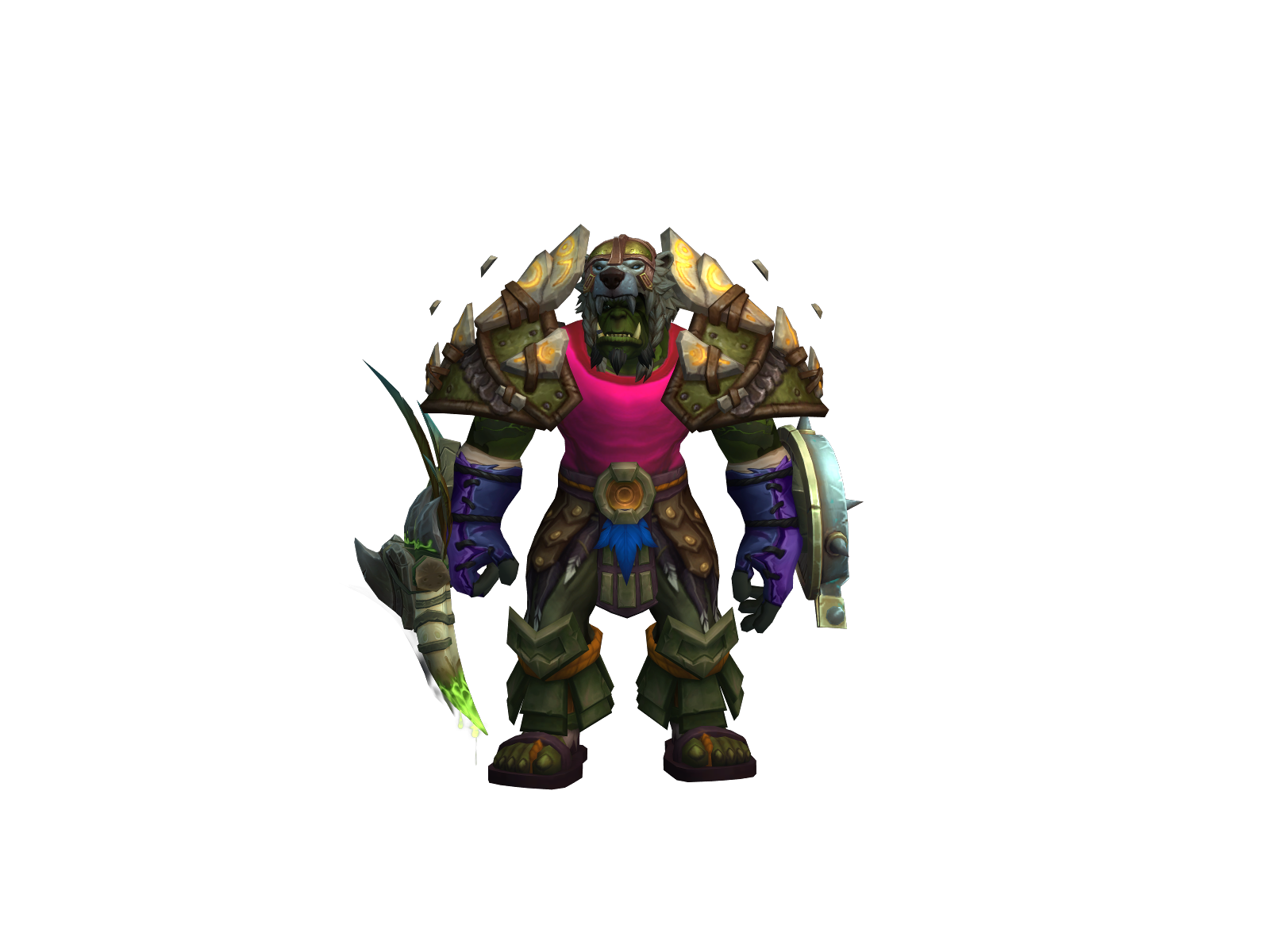 Drahk 3D character render