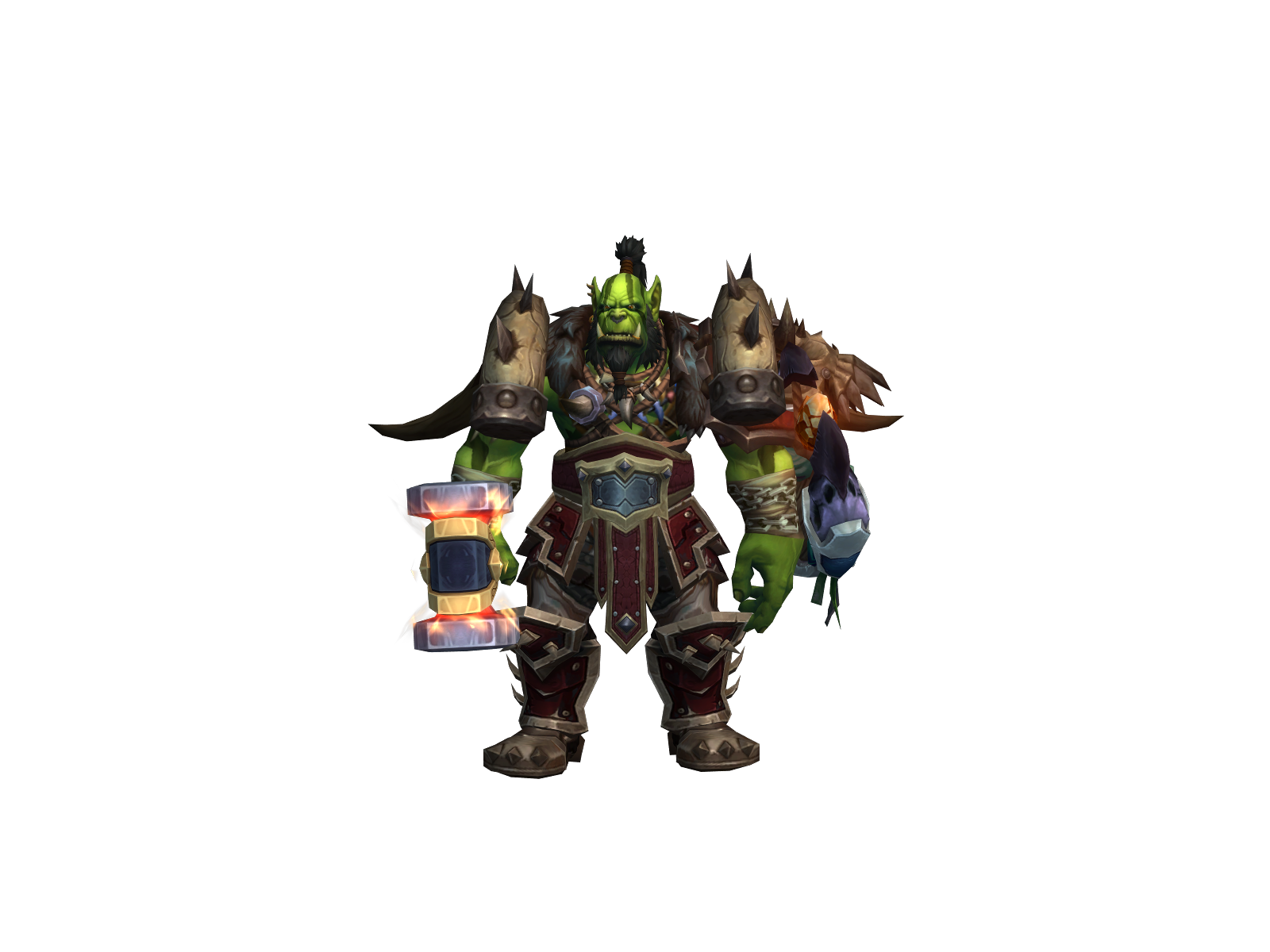 Wraithcleave 3D character render