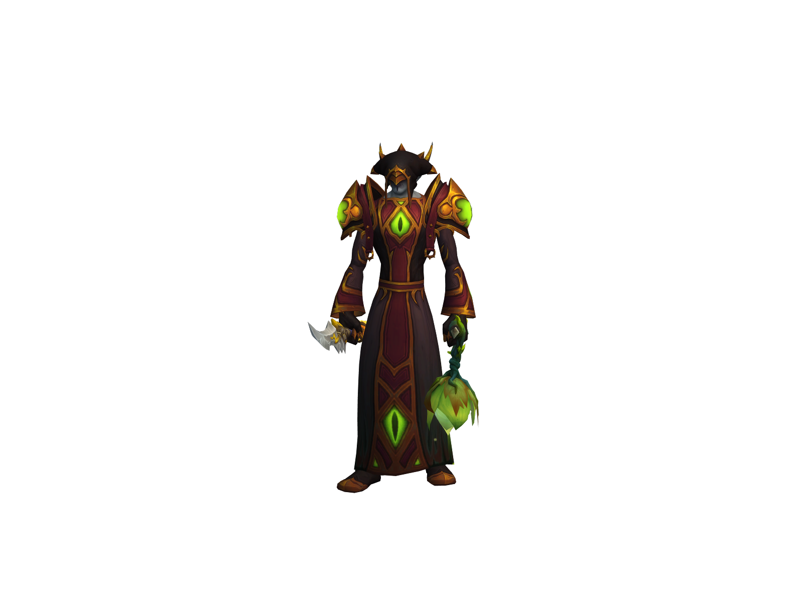 Nachofries 3D character render