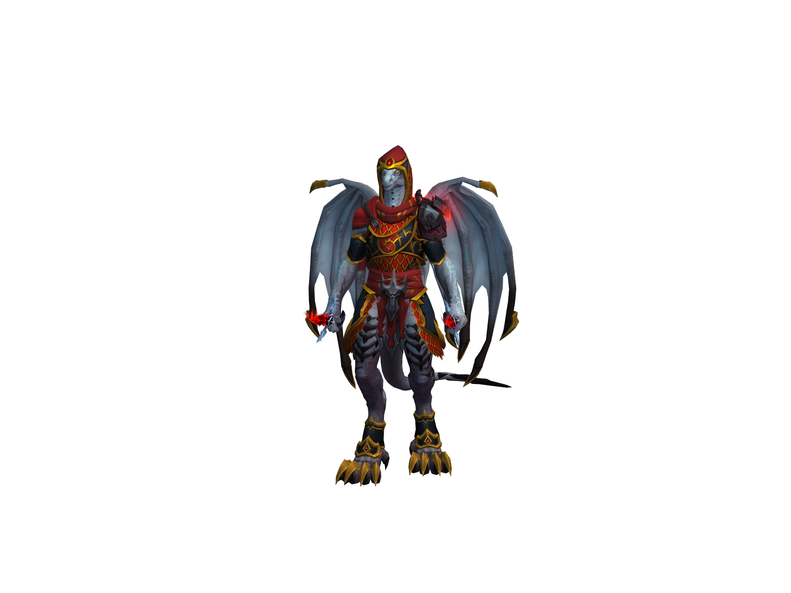 Whiterails 3D character render