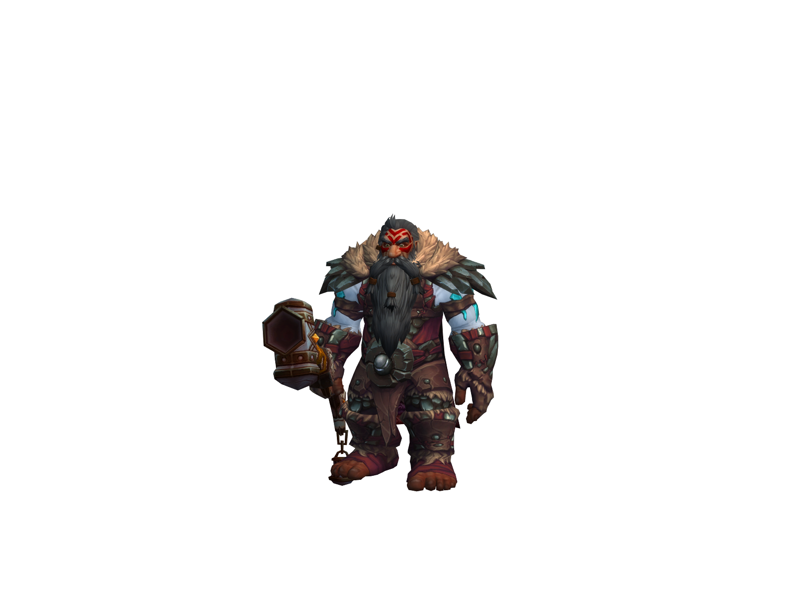 Dandybeard 3D character render
