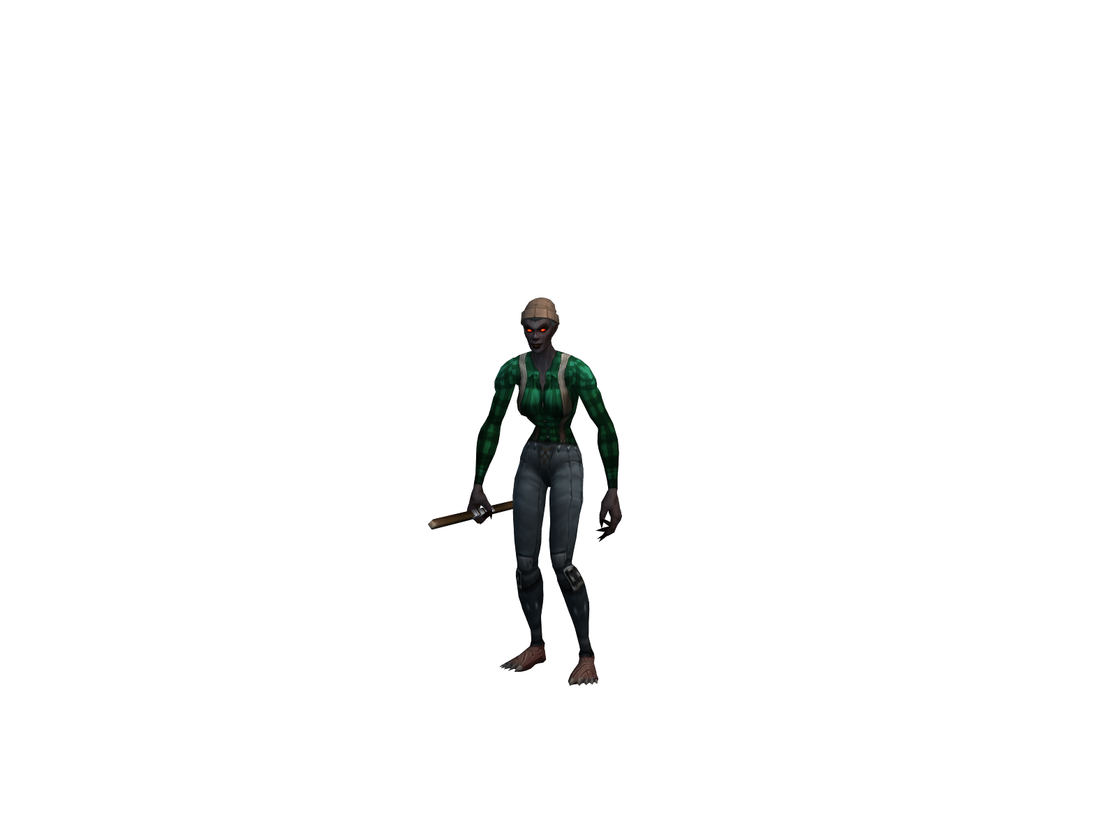 Alexisonfire 3D character render