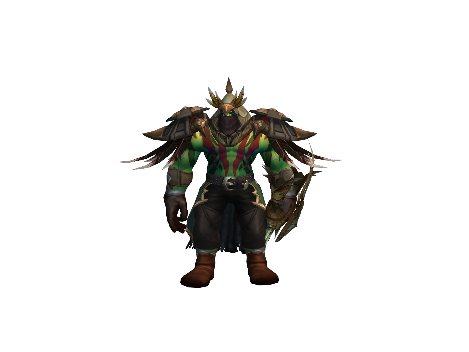 Rhogg 3D character render
