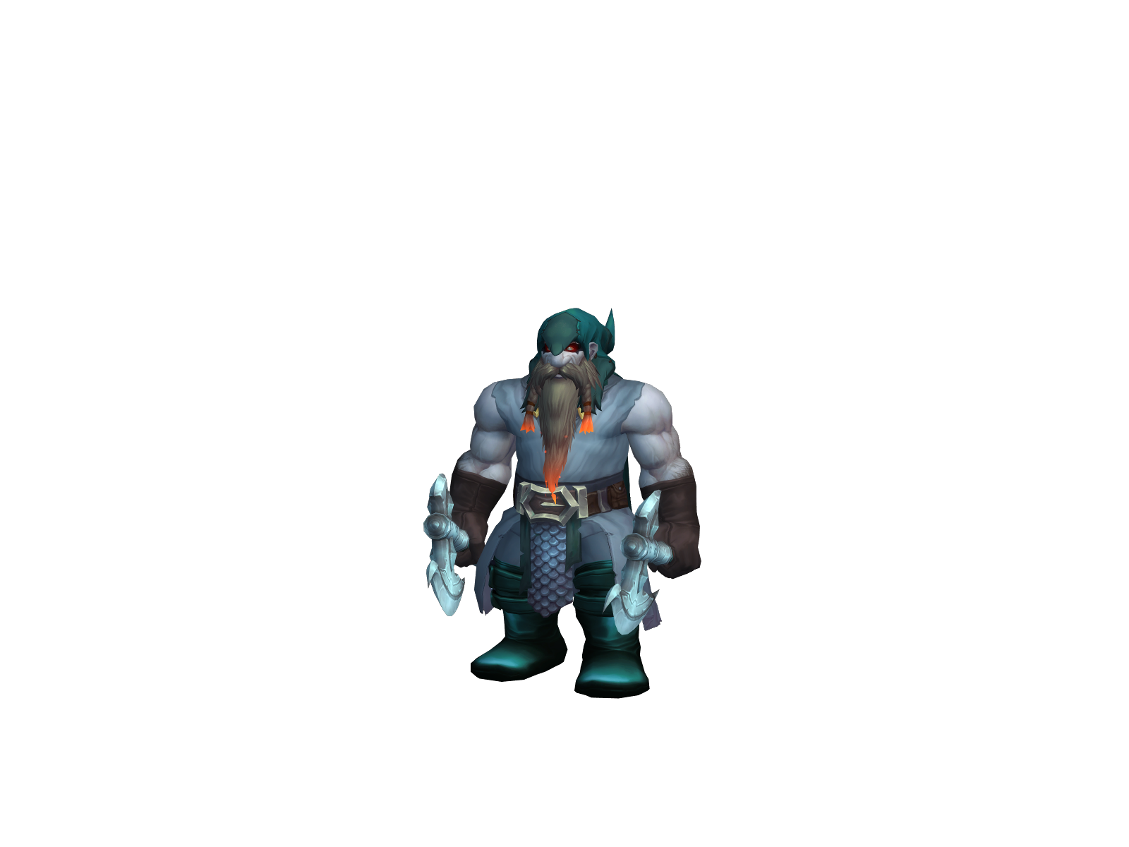 Hullk 3D character render