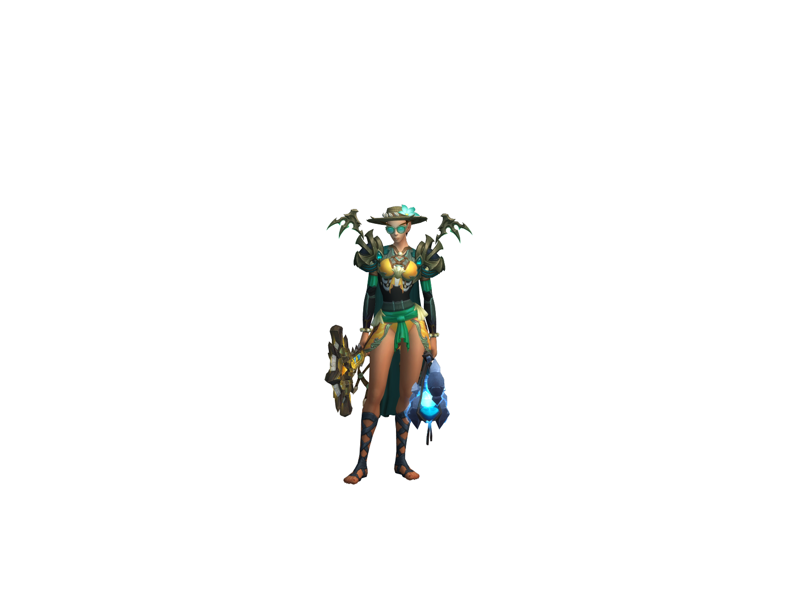 Amazpriest 3D character render