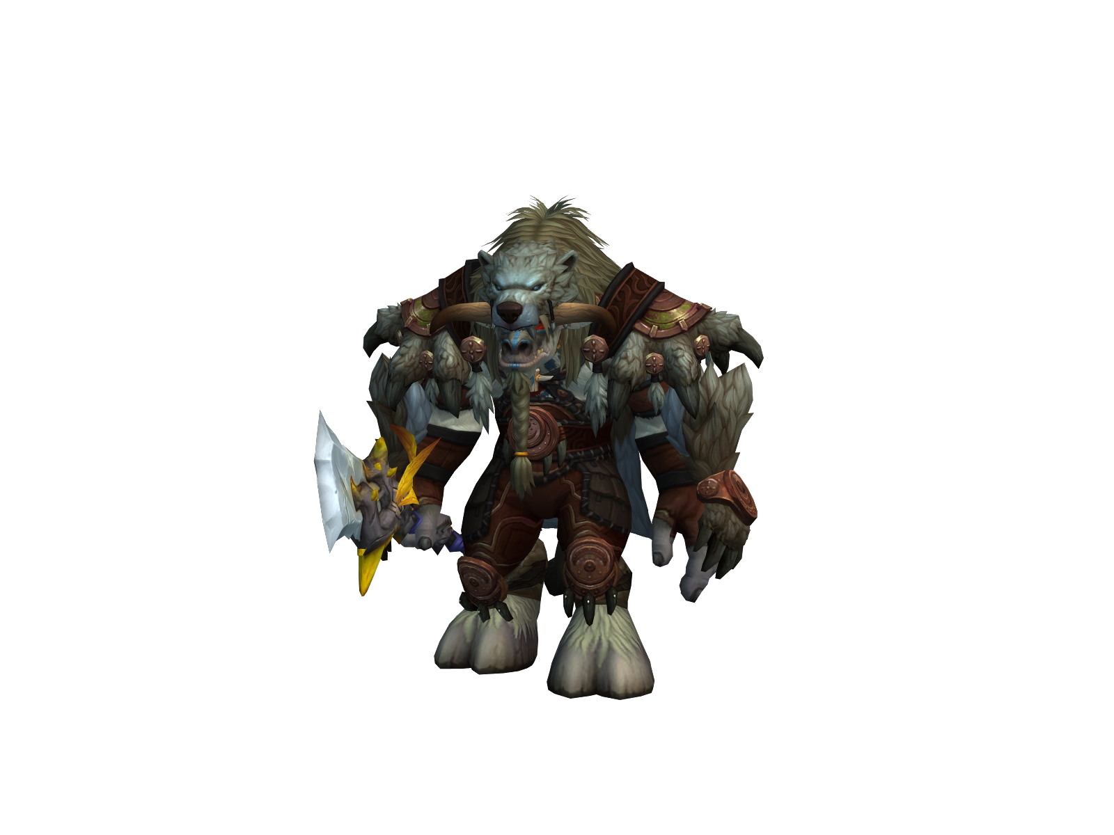Bearskin 3D character render