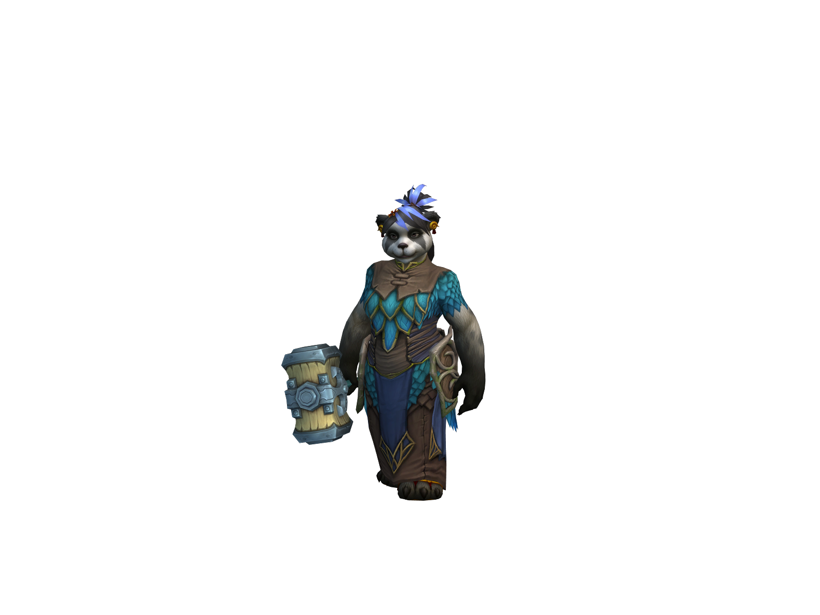 Panzine 3D character render
