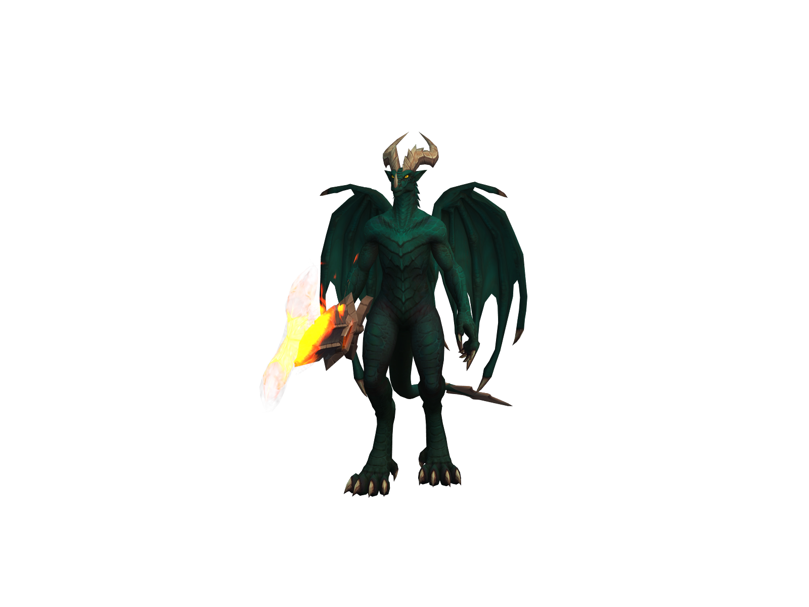 Wingedsloot 3D character render