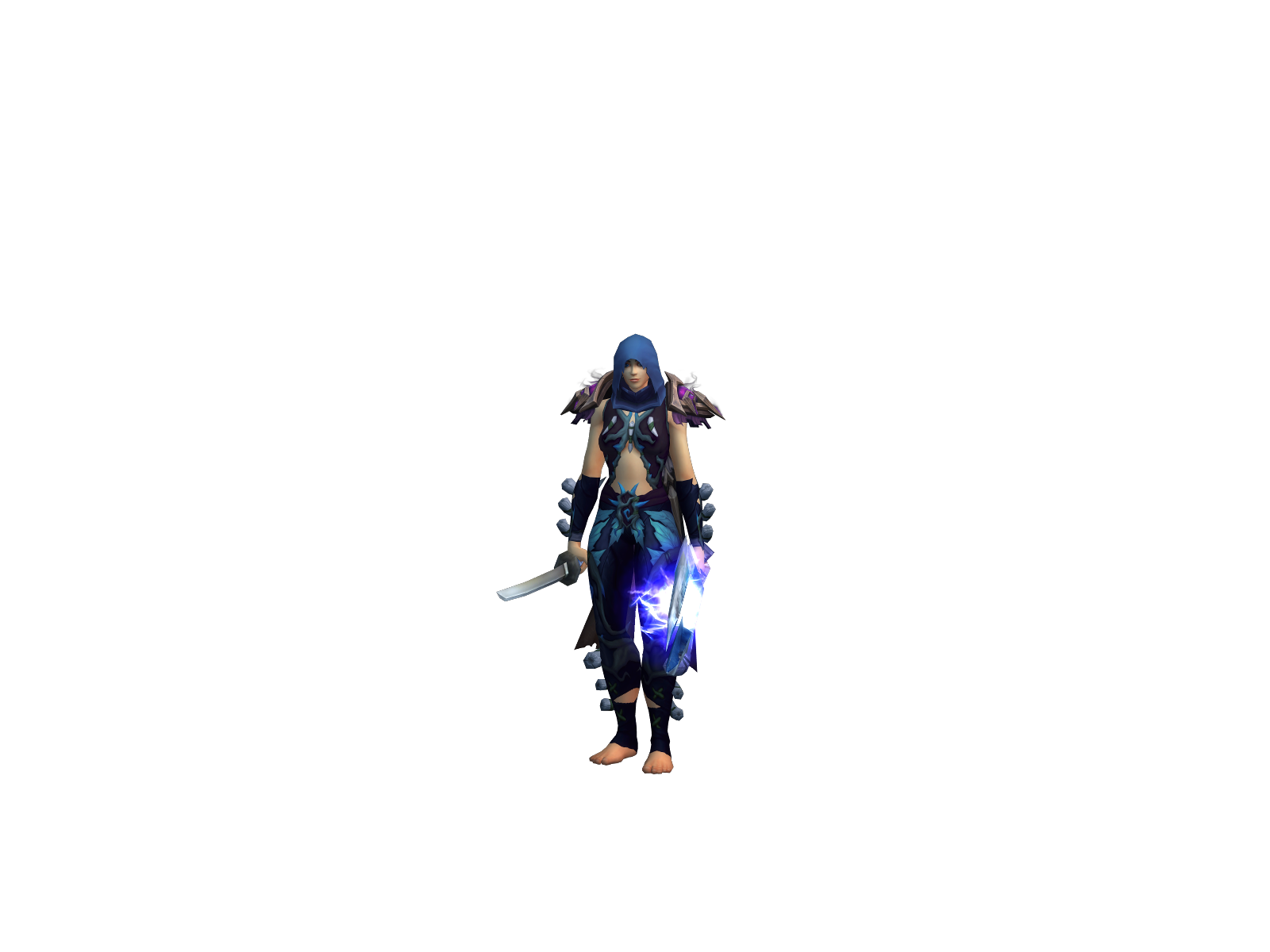 Rhofu 3D character render