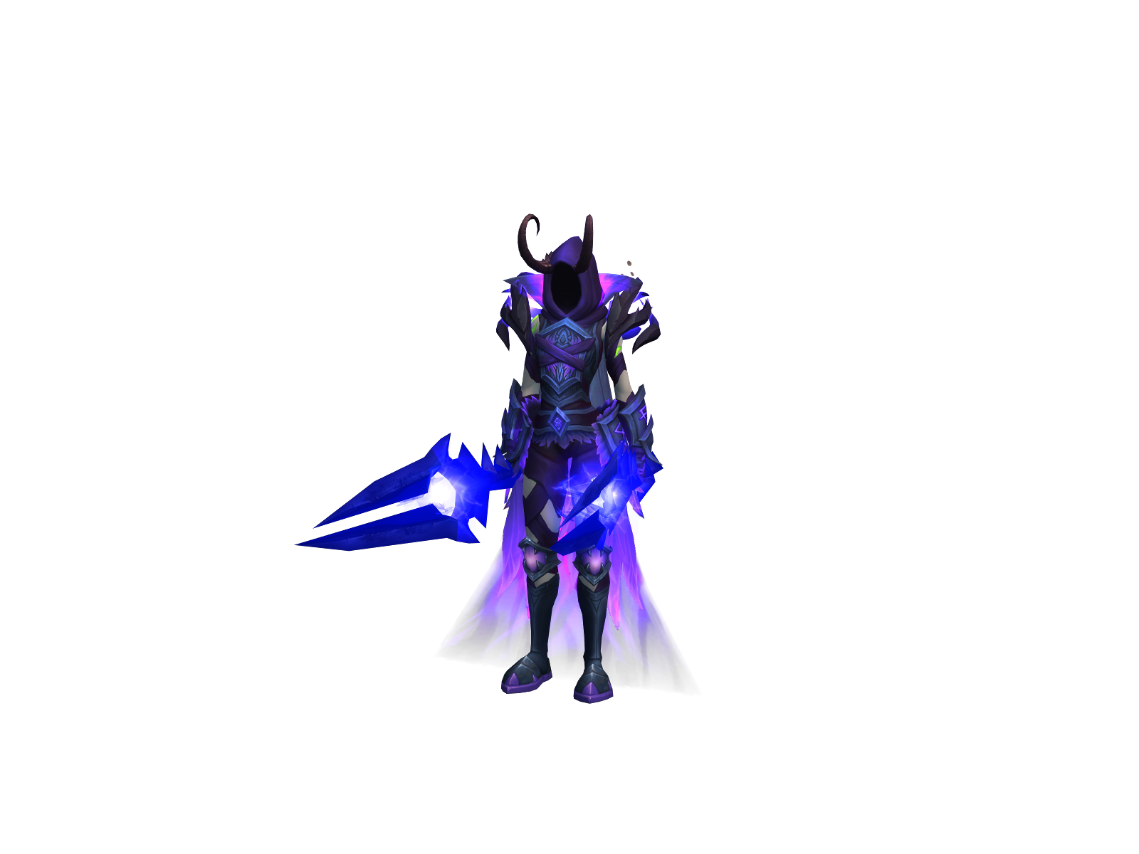 Moarblades 3D character render