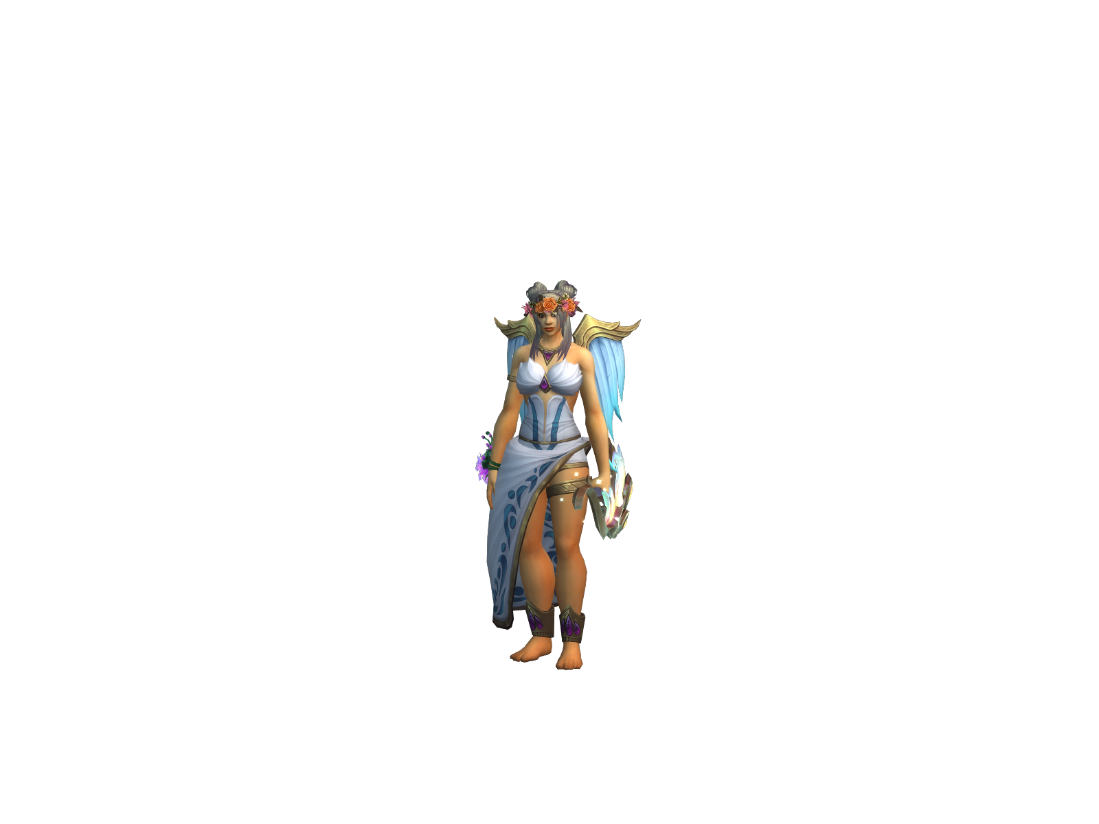 Chakrams 3D character render