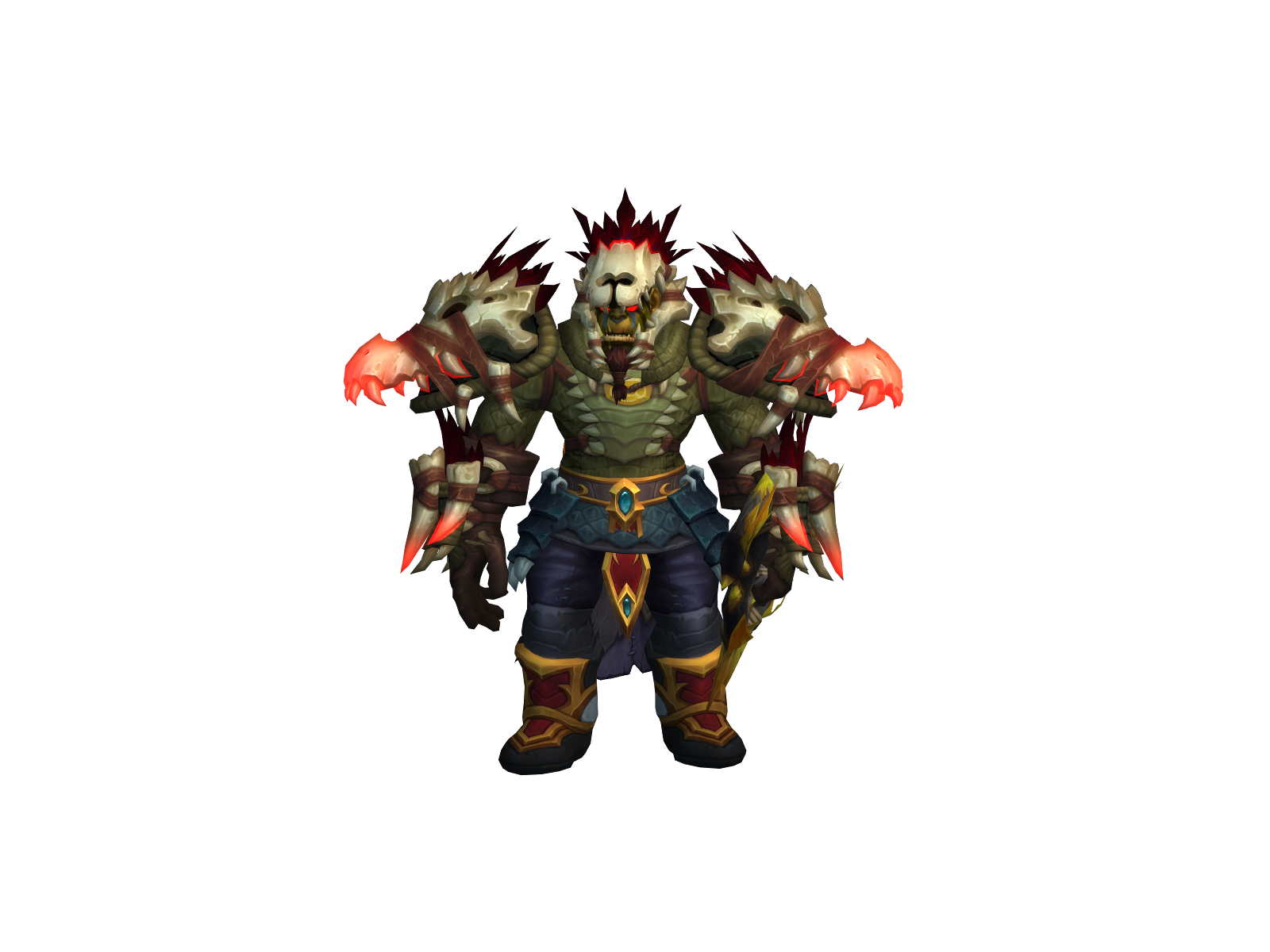 Orgrenram 3D character render