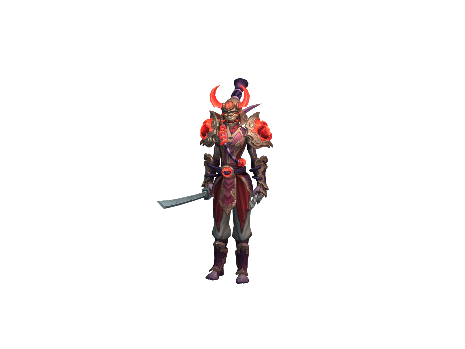 Aligned 3D character render