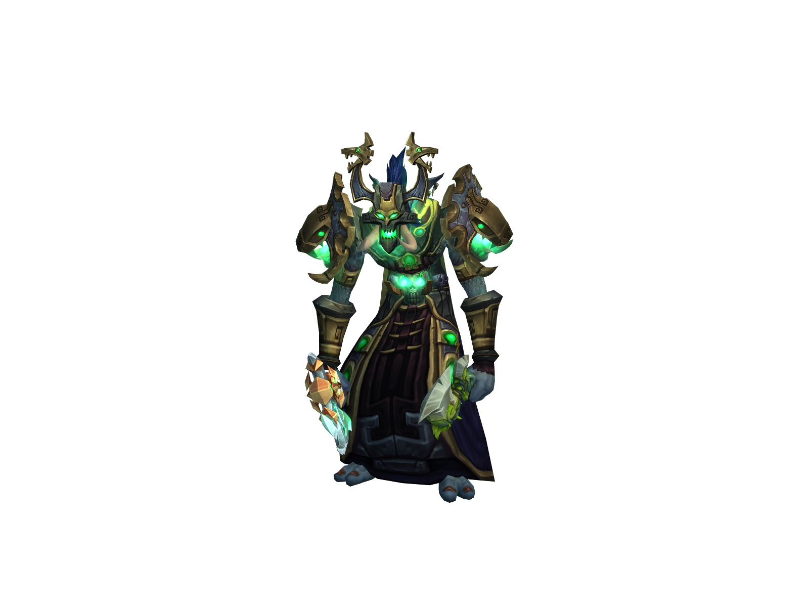 Rageshaman 3D character render