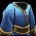 蓝色亚麻长袍