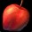 Glänzender roter Apfel