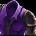 Riche chemise violette en soie