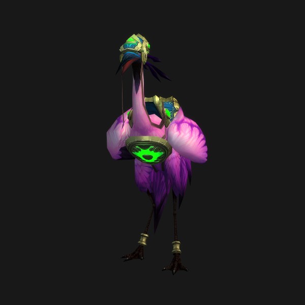 Rose Riding Crane mount visual
