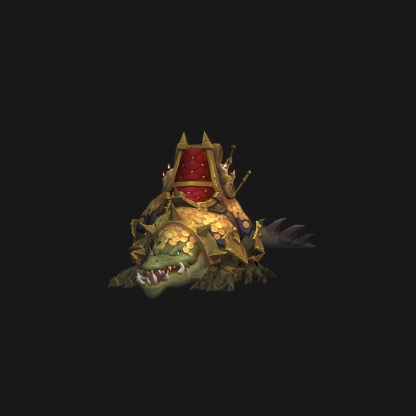 Plunderlord's Golden Crocolisk mount visual