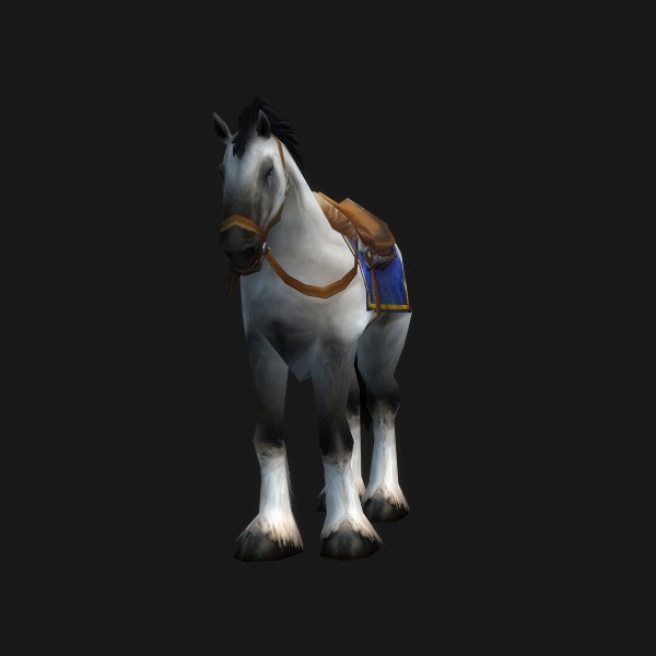 White Stallion mount visual
