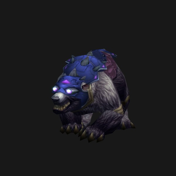 Black War Bear mount visual
