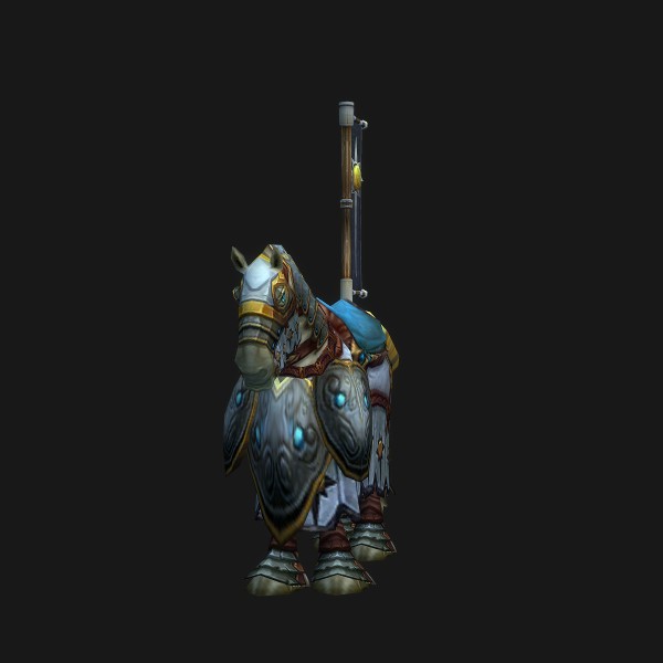 Crusader's White Warhorse mount visual